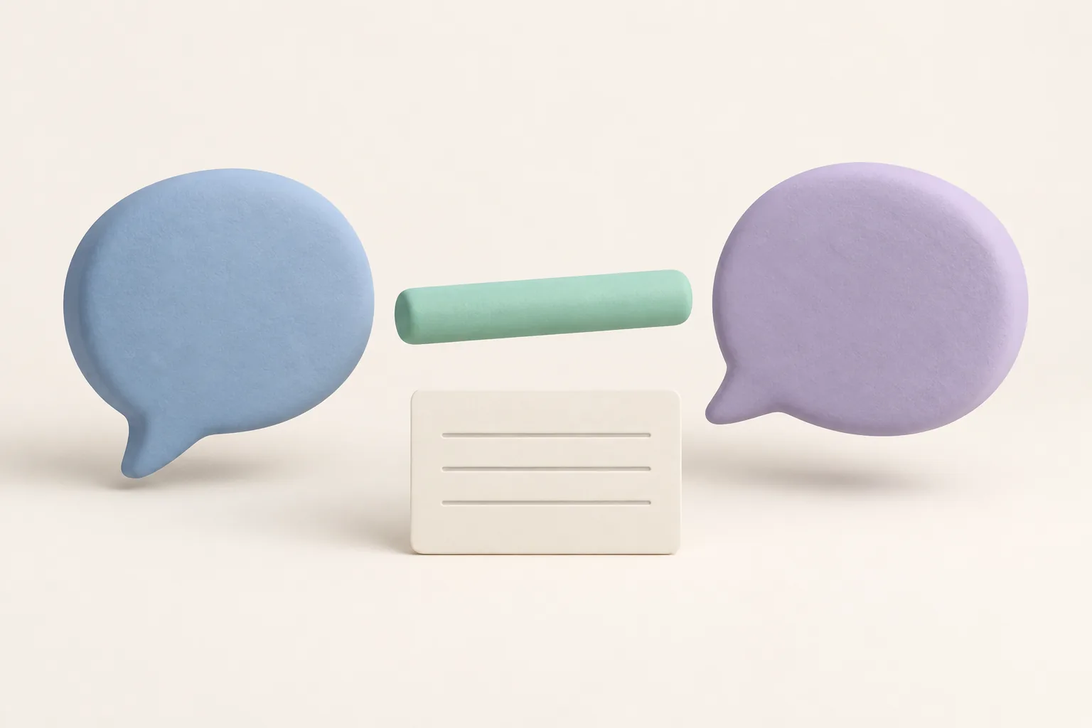 Deux espaces de conversation reliés par une fiche de transmission, avec un seul repère de responsabilité.